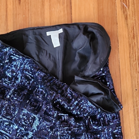 H&M Blue Sequin Skirt - Picture 5 of 5